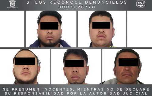 Detienen en Zinacantepec a 5 presuntos ladrones de automóviles